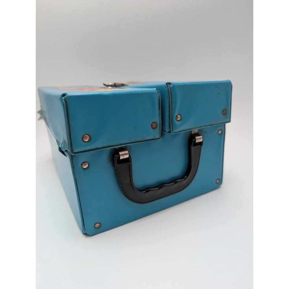 VTG Mattel 1965 Skooter Doll Vinyl Wardrobe Clothing Case / Doll Case Blue